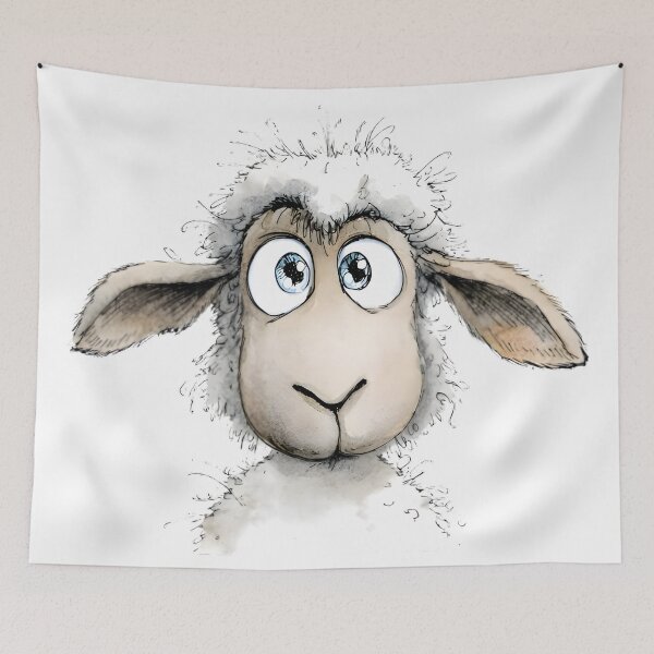 Item preview, Funny Little Sheep designed and sold by Retro Whimsy.