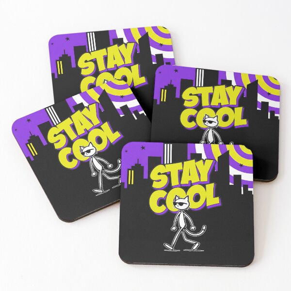 Item preview, Stay Cool Walking Cat Sunglasses Cartoon designed and sold by Taridesign.