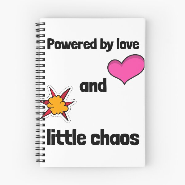 Item preview, Powered By Love And Little Chaos Funny Parenting Shirt designed and sold by DrakesTees.