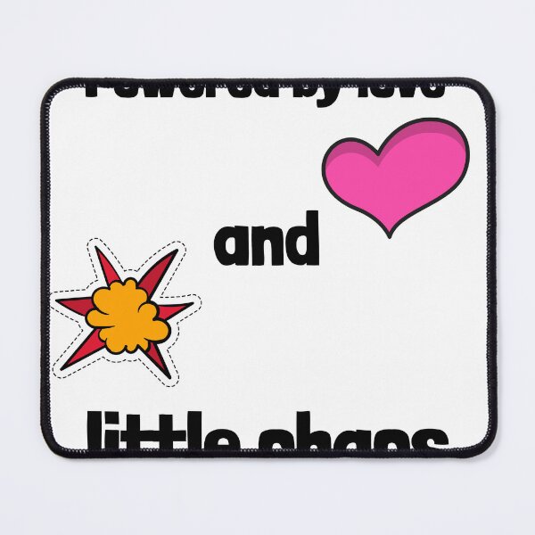 Item preview, Powered By Love And Little Chaos Funny Parenting Shirt designed and sold by DrakesTees.