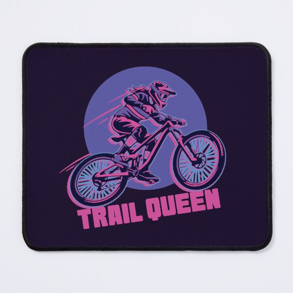 Item preview, Trail Queen MTB Girl Mountain Biking Neon Retro designed and sold by LinaValearte.