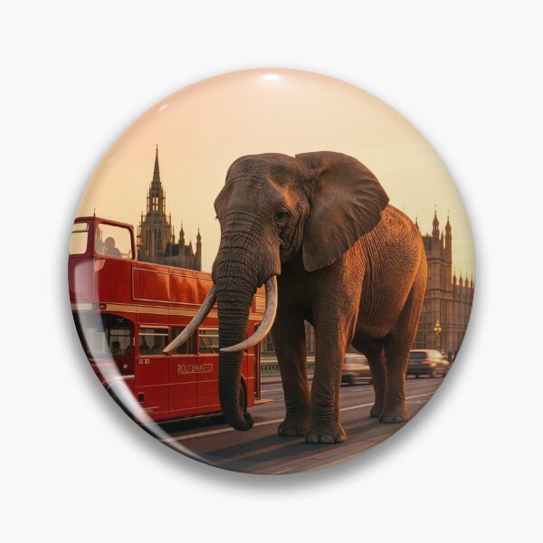 Item preview, Elephant Crosses Westminster Bridge in London designed and sold by Tridentulus.