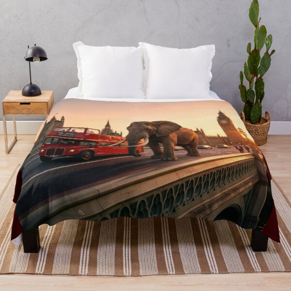 Item preview, Elephant Crosses Westminster Bridge in London designed and sold by Tridentulus.