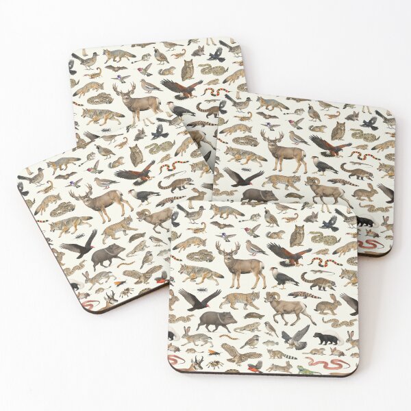 Item preview, Animals of the Sonoran Desert Retro Wildlife Chart designed and sold by kakarikihill.