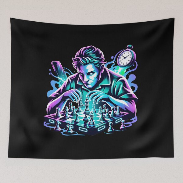 Item preview, Chess Now Life Later Neon Strategy Design designed and sold by ArdjaN_PL.