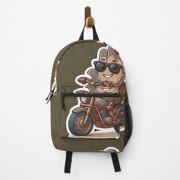 Item preview, Funny Cool Moroccan Khamsa Sticker - Hamsa Hand Riding Motorcycle Art designed and sold by zakman02.