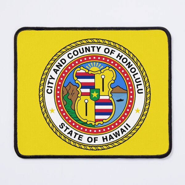 Item preview, City of Honolulu Flag - Hawaii Aloha Spirit & Oahu Heritage designed and sold by NTGUILTY.