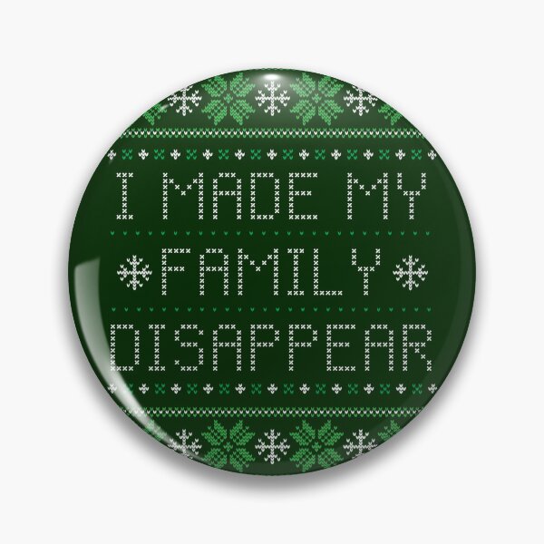 Item preview, Disappear Ugly Christmas Sweater designed and sold by Normbot2000.