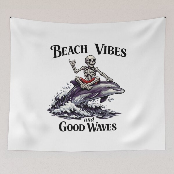 Item preview, Beach Vibes and Good Waves designed and sold by LuveraxArt.