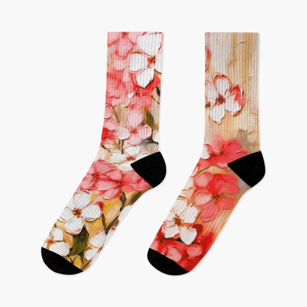 Artikelvorschau, Frühlingshafte rosa-magenta und weiße Blumen im Grunge-Stil entworfen und verkauft von DEC02.