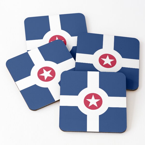 Item preview, City of Indianapolis Flag - Indiana Circle City & Crossroads Pride designed and sold by NTGUILTY.