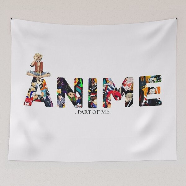 Item preview, Anime Is Part of Me – Emotional Otaku Quote Aesthetic Design designed and sold by PosterFuel.