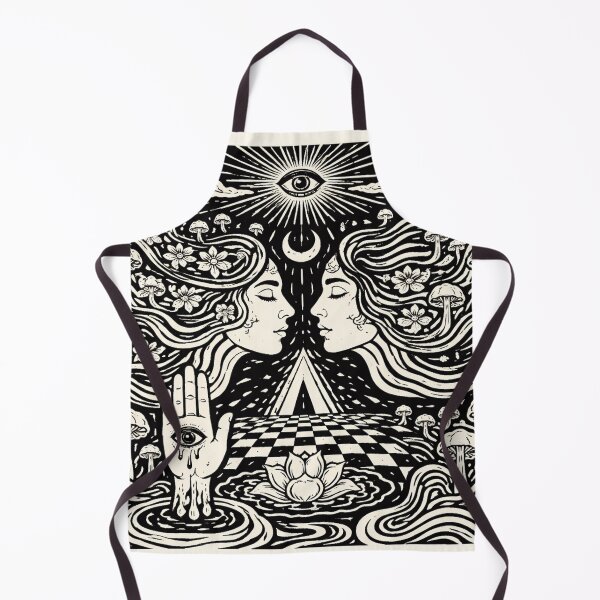 Item preview, Dual Mind Psychedelic Art – Surreal Faces and Cosmic Symmetry designed and sold by DrizzyV.