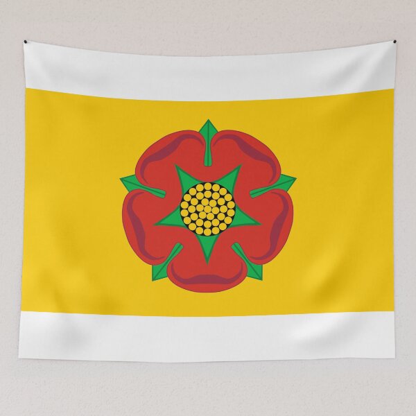 Item preview, Lancashire County Flag - Red Rose of Lancaster & Northern England Pride designed and sold by NTGUILTY.