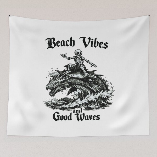 Item preview, Beach Vibes and Good Waves designed and sold by LuveraxArt.