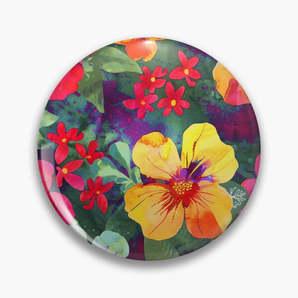 Item preview, Tropical Vibrant Colorful Flowers On Cucumber-Mint Hues  designed and sold by DEC02.