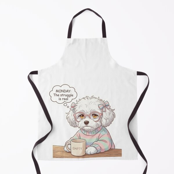 Item preview, Adorable Monday Struggle Preppy Maltipoo  designed and sold by vwagenet.