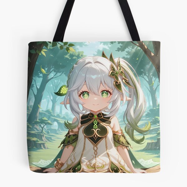 Item preview, Nahida Genshin Impact Forest Smile Chibi Anime Girl designed and sold by mildaclairmo.