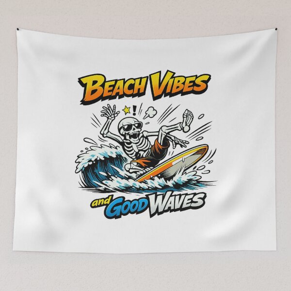 Item preview, Beach Vibes and Good Waves designed and sold by LuveraxArt.