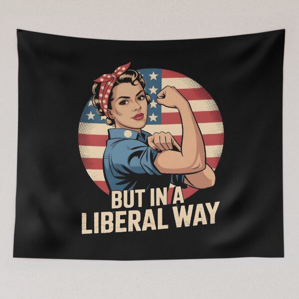Item preview, USA but in a Liberal Way 4th of July Feminist Women's Rights designed and sold by THREE LITTLE BEANS.