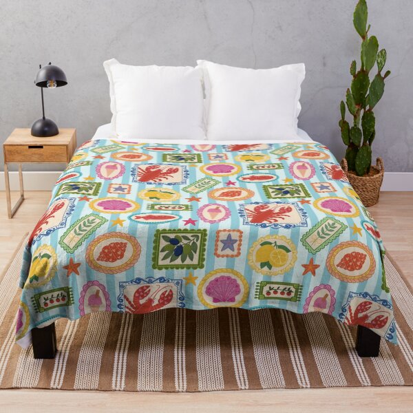 Item preview, Mediterranean food pattern  designed and sold by FatBirdie.