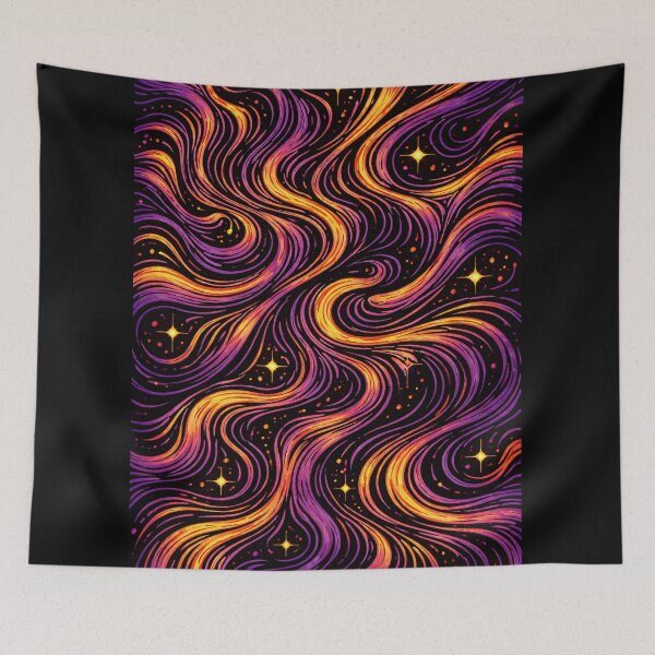 Item preview, Psychedelic Abstract Lines – Seamless Trippy Pattern Design designed and sold by DrizzyV.