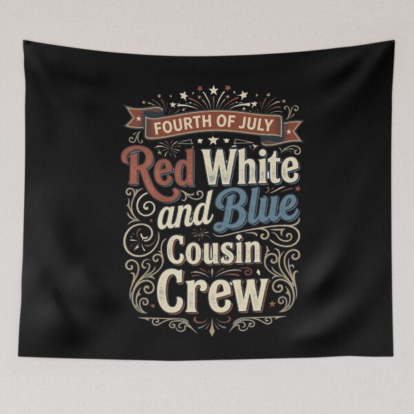 Item preview, Red White and Blue Cousin Crew 4th of July Fireworks designed and sold by THREE LITTLE BEANS.
