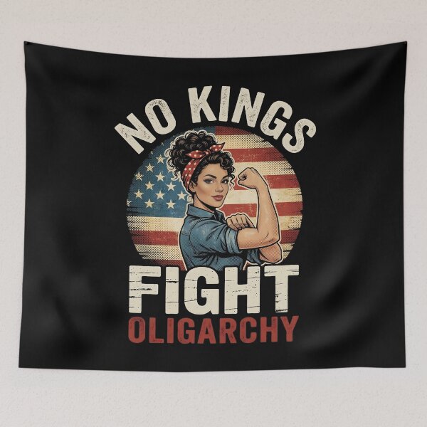Item preview, No King in America March 28, 2026 | Patriotic Protest  designed and sold by THREE LITTLE BEANS.