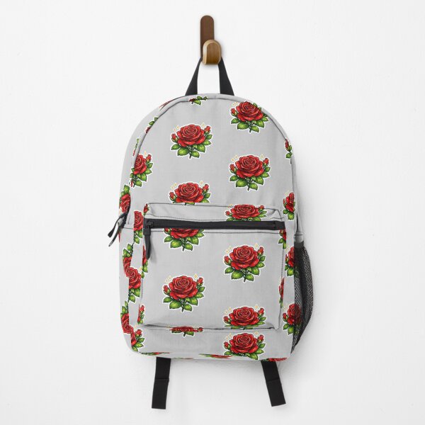 Item preview, Cute Red Rose Sticker Elegant Floral Illustration Aesthetic Romantic Flower Design designed and sold by Qingtian814.