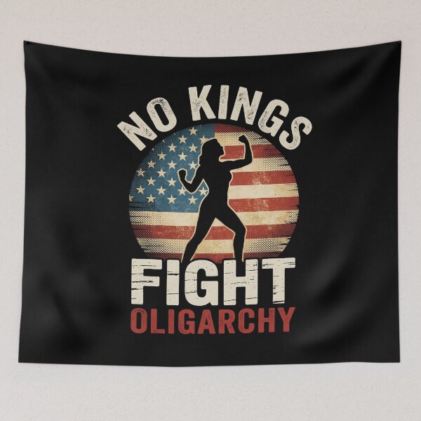 Item preview, No King in America March 28, 2026 | Patriotic Protest  designed and sold by THREE LITTLE BEANS.