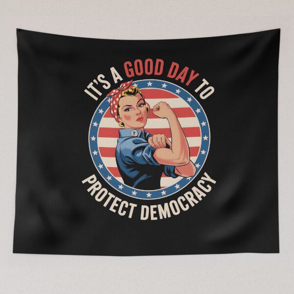 Artikelvorschau, Politische Shirts, „Demokratie schützen“-Shirt, Frauenrechts-Shirt, Politisches Shirt, Demokratisches Shirt für Frauen, Anti-Trump-Shirt, Antifaschismus entworfen und verkauft von THREE LITTLE BEANS.