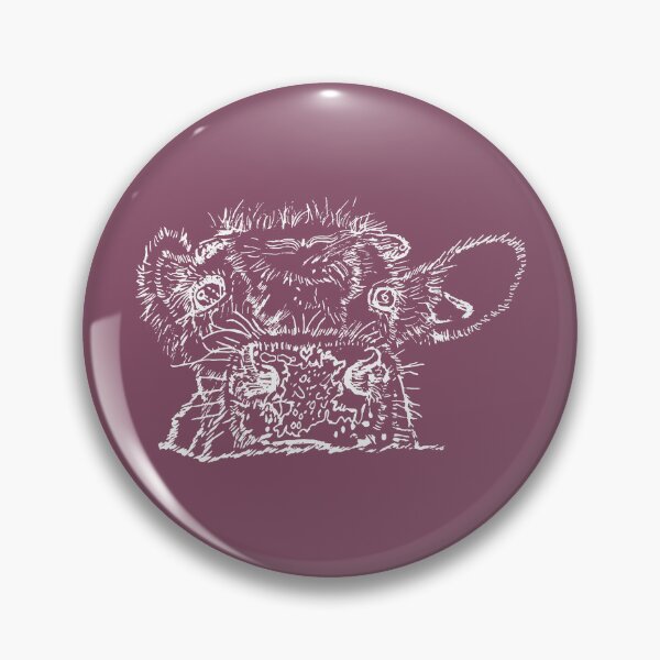 Item preview, Dairy Cow - Peekamoo - Light Lines - (#854C65) designed and sold by The Stippler Process.