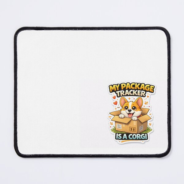 Item preview, My Package Tracker Is a Corgi Funny Dog Sticker designed and sold by PavelskiArt.