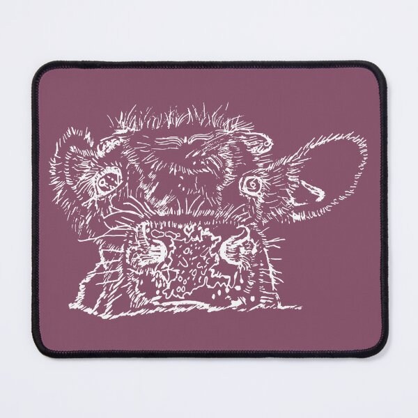 Item preview, Dairy Cow - Peekamoo - Light Lines - (#854C65) designed and sold by The Stippler Process.