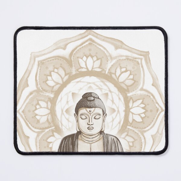 Item preview, Buddha Padma Watercolor - Fawn Earth Earth - Fawn Halo designed and sold by Irene Estelle.