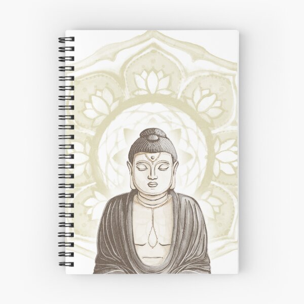 Item preview, Buddha Padma Watercolor - Fawn Earth Earth - Gold Halo designed and sold by Irene Estelle.