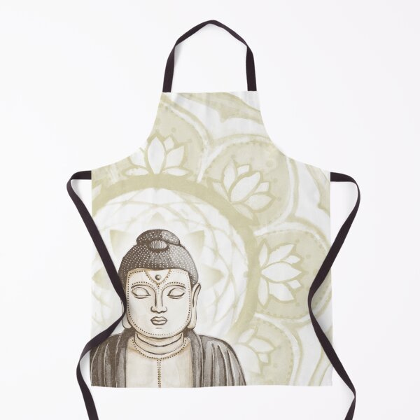 Item preview, Buddha Padma Watercolor - Fawn Earth Earth - Gold Halo designed and sold by Irene Estelle.
