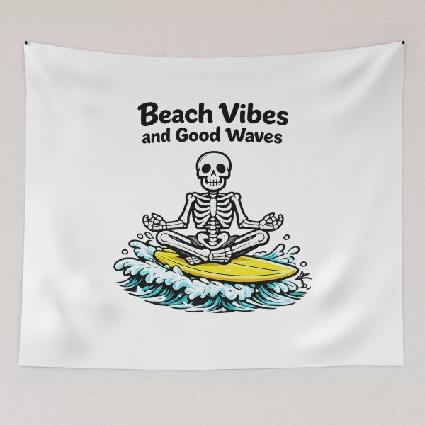 Item preview, Beach Vibes and Good Waves designed and sold by LuveraxArt.