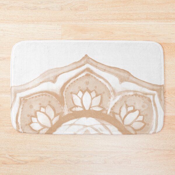 Item preview, Buddha Padma Watercolor - Fawn Earth Earth - Rust Halo designed and sold by Irene Estelle.