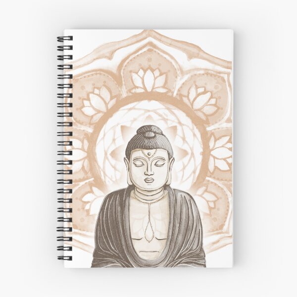 Item preview, Buddha Padma Watercolor - Fawn Earth Earth - Rust Halo designed and sold by Irene Estelle.