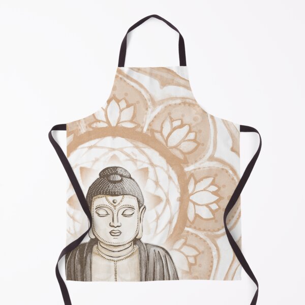 Item preview, Buddha Padma Watercolor - Fawn Earth Earth - Rust Halo designed and sold by Irene Estelle.