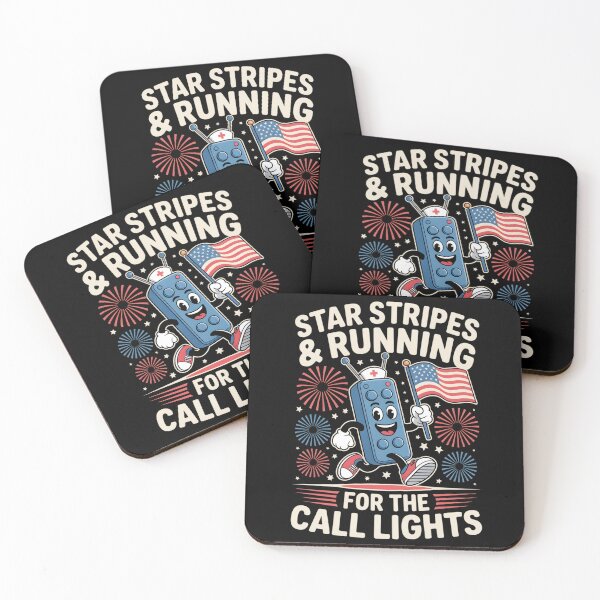 Item preview, 4th of July Nurse Shirt, Star Stripes and Running For Call Lights Shirt, American Nurse Shirt, Independence Day Nurse T-shirt, Nurse Gift  designed and sold by THREE LITTLE BEANS.