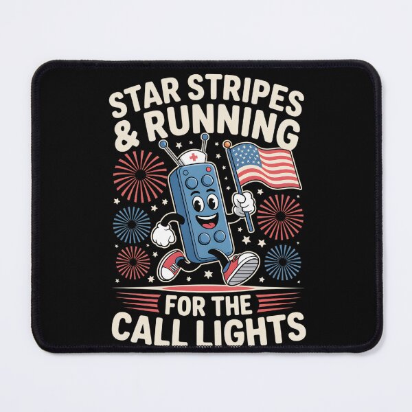 Item preview, 4th of July Nurse Shirt, Star Stripes and Running For Call Lights Shirt, American Nurse Shirt, Independence Day Nurse T-shirt, Nurse Gift designed and sold by THREE LITTLE BEANS.