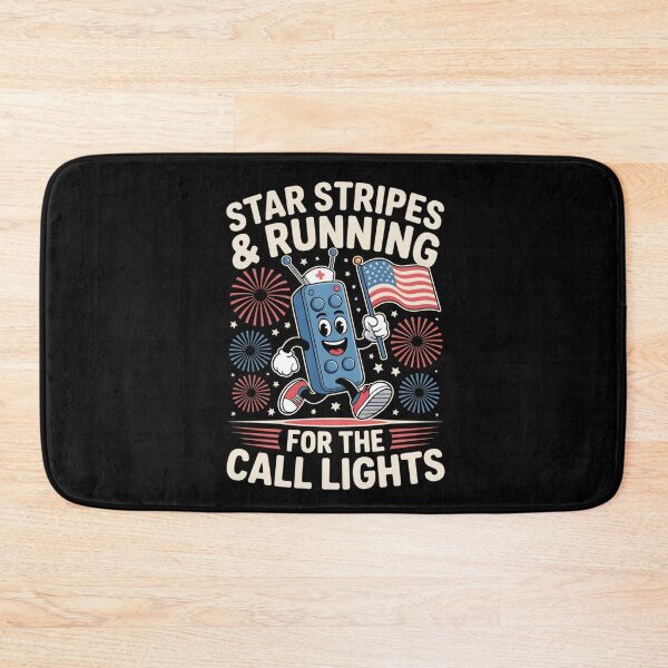 Item preview, 4th of July Nurse Shirt, Star Stripes and Running For Call Lights Shirt, American Nurse Shirt, Independence Day Nurse T-shirt, Nurse Gift  designed and sold by THREE LITTLE BEANS.