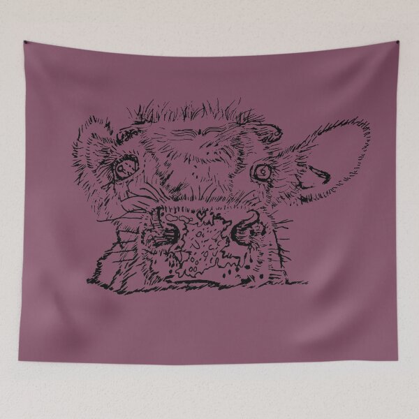 Item preview, Dairy Cow - Peekamoo - (#854C65) designed and sold by The Stippler Process.