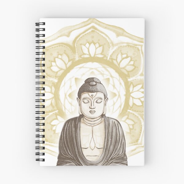 Item preview, Buddha Padma Watercolor - Fawn Earth Earth - Saffron Halo designed and sold by Irene Estelle.