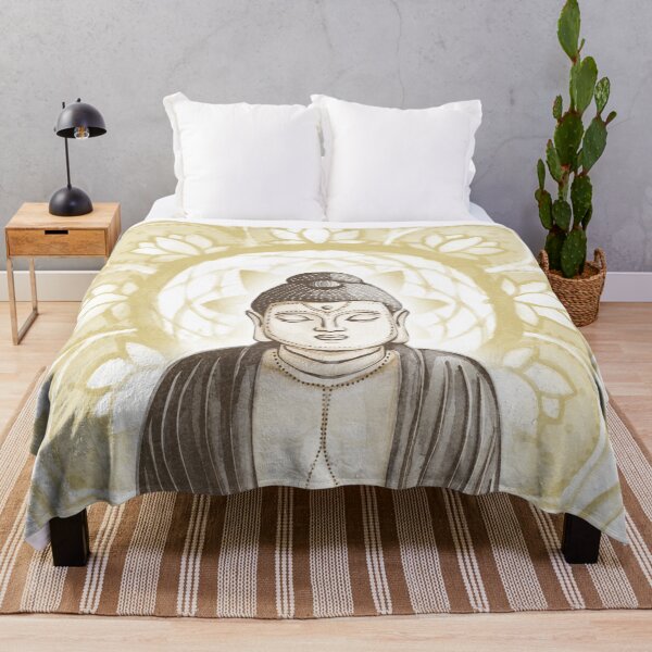 Item preview, Buddha Padma Watercolor - Fawn Earth Earth - Saffron Halo designed and sold by Irene Estelle.