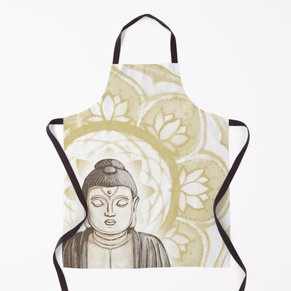 Item preview, Buddha Padma Watercolor - Fawn Earth Earth - Saffron Halo designed and sold by Irene Estelle.