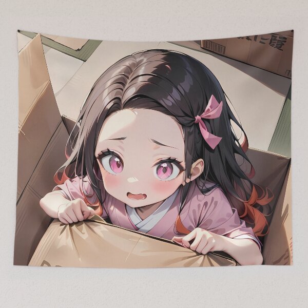 Item preview, Nezuko Kamado Demon Slayer Cardboard Box Surprise designed and sold by mildaclairmo.