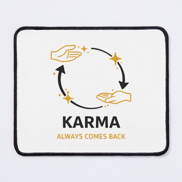 Item preview, Karma Always Comes Back – Minimal Spiritual Aesthetic Design designed and sold by Aura.Creative.